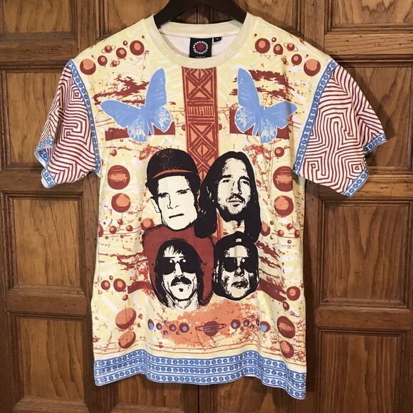Rare Red Hot Chili Peppers AOP Unlimited Love Tour Concert T Shirt size Small - Picture 1 of 11